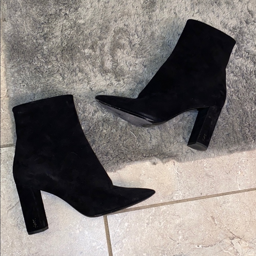 YSL SUEDE ANKLE BOOTS